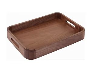 Vente chaude Personnalisé Rectangle Plateaux En Bois Écologique Petit Déjeuner Plateau De Service Ensemble pour La Maison Hôtel et Cuisine - Product Image 3