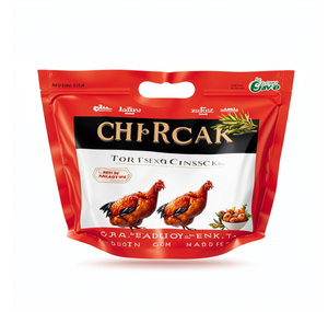 Custom Stand up Zipper Laminated Plastic Pouch Food Grade Deli Packaging <b>Bag</b> with Window for <b>Roast</b> Chicken Frozen Food Milk - Product Image 5