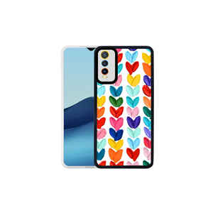 Étui en silicone tendance M-Fit Slim Motif cœur Haute qualité Housse de protection souple en TPU pour téléphones mobiles Vivo Y20S Vivo V23E Oppo - Product Image 1