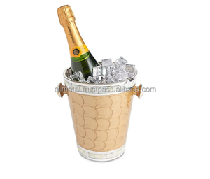 Customization Modernist Stainless Steel <b>Beer</b> Bucket, Champagne Chiller or Wine Cooler Bar ware Utensils And Decor - Product Image 1