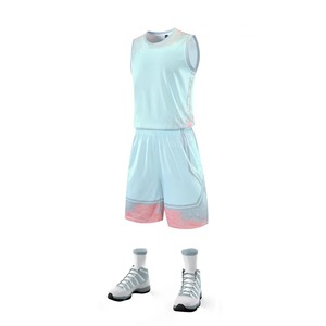 ชุดบาสเก็ตบอลผู้ชายแบบขายส่ง มีสินค้าในสต็อก รับสั่งทำ ชุดกีฬาระบายอากาศ เสื้อบาสเก็ตบอลสำหรับเยาวชน - Product Image 2
