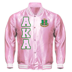 Oem Service bomber Satin Varsity jacket para hombres trending High Quality Luxury Full Sleeves Venta caliente chaquetas para hombres - Product Image 5