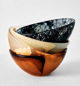 Cuencos de Resina con Aspecto Ahumado de Lujo | |   Cuencos Artesanales con Diseños Únicos en Espiral para Cenas Modernas y Regalos | |   Premium - Product Image 5