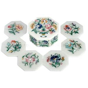 Sous-verres de vadrouille artisanaux avec design texturé parfaits pour la décoration de table à manger et la protection contre les déversements de boissons - Product Image 1