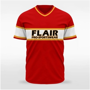 Camisetas de béisbol y sóftbol con cuello redondo de poliéster transpirable personalizables, conjuntos de ropa de diseño impreso sublimado de talla grande - Product Image 3