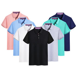 เสื้อโปโลสำหรับผู้ชายเสื้อกอล์ฟแขนสั้นดีไซน์ตามสั่งผ้าถักแบรนด์ของตัวเอง - Product Image 1