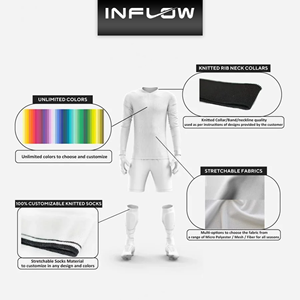 Chándal de fútbol personalizado para hombres y niños, uniforme de fútbol de manga larga, kit de fútbol, trajes de portero - Product Image 5