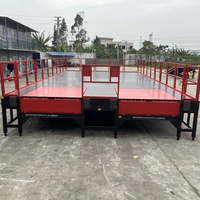 Plateforme de quai de chargement modulaire à usage intensif avec niveleur de quai, plateforme de quai de chargement hydraulique électrique portable