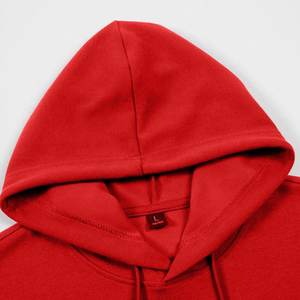 Sweat-shirt à capuche en coton pour homme, manches longues, cordon de serrage, confortable, uni, coupe régulière, athlétique, avec poche, automne - Product Image 5