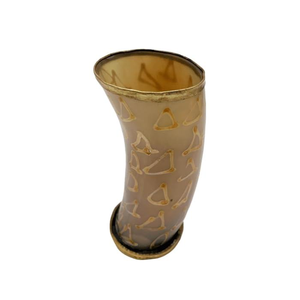 Verre à liqueur en corne naturelle Verre à vodka Verre à tequila Mini verres Corne de buffle Fait style viking Corne à boire par artisanat de luxe - Product Image 3