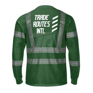 Babero con botones y cuello redondo de poliéster personalizable, conjunto de trabajo de rayas reflectantes para trabajadores calificados, pedidos a granel, logotipo personalizado - Product Image 5