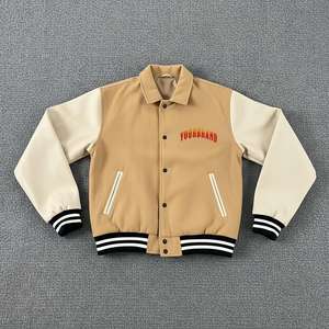 Chaquetas Varsity de Béisbol Casuales para Hombre con Logotipo Personalizado OEM, Estilo Vintage, Reversibles con Mangas Bordadas en Chenilla - Product Image 6