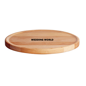 Plato de madera decorativo para mesa, forma redonda, diseño elegante, hechos a mano artículos de cocina, artículos para el hogar, venta al por mayor, plato de madera - Product Image 1