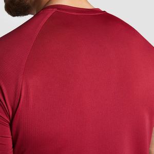 Premium hommes été 100% Polyester toile T-Shirt haute qualité décontracté à manches courtes motif solide 220 grammes vêtement teint personnalisé - Product Image 5