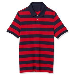 Polo en piqué de coton à manches courtes avec broderie 3D, respirant et ajusté, polos pour hommes en grande taille par OVERSEAS SPORTS - Product Image 3