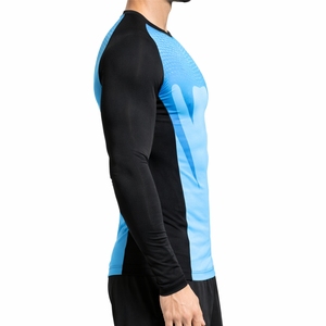 T-shirt de sport à manches longues pour homme, compression, séchage rapide, entraînement en salle de sport, rashguard de haute qualité pour homme - Product Image 5