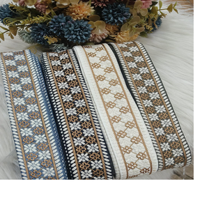 Custom Made Machine Embroidered <b>Ribbons</b> & Laces in Various Designs & in 4 Colours for <b>Wedding</b> Dresses in 2 Inch Width. - Product Image 1
