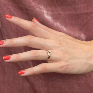 แหวนหมั้นเพชรโมอิส0.20CT สำหรับเป็นของขวัญแต่งงาน925เงิน - Product Image 5