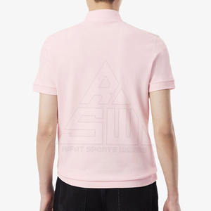 เสื้อผู้ชายแขนสั้นแบบถักสีล้วนสำหรับใส่ในการแสดงพร้อมด้วยเทคโนโลยีแห้งเร็วซึ่งทำขึ้นเพื่อการทำงานและการเล่น - Product Image 3