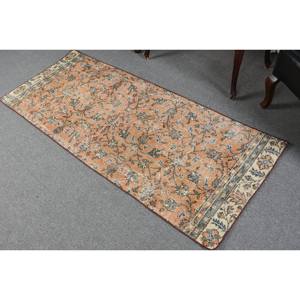 Tapis en laine turque vintage 26x64 pieds Style classique-rose bleu Patchwork Design plat tissage Technique Latex salon décor voiture - Product Image 4