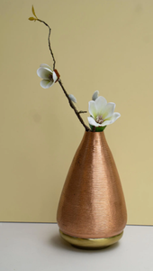 Orquídea Decorativa de Interior, Bonsái de Orquídea de Tacto Real en Florero de Cobre para Decoración del Hogar u Oficina - Product Image 2
