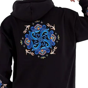 Sudadera con Capucha para Hombre, de Manga Larga, para Invierno, de Algodón Grueso, con Bordado y Estampado Personalizados, Ecológica, Resistente al Viento - Venta al Por Mayor - Product Image 6