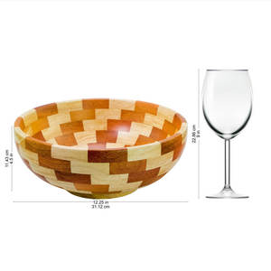 Meilleure vente Bol de service à pâte en bois Salade japonaise et service de fruits Vente en gros Bol à pâte en bois pour la maison Hôtel Ustensiles de cuisine - Product Image 2