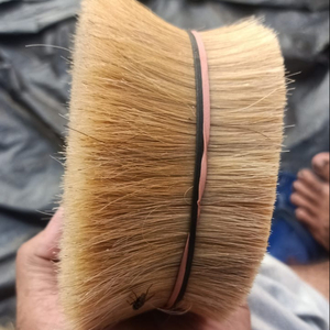 Brosse à poils naturels de vache Buffalo & Horse Tails Cheveux coiffants nettoyés à sec et lavés pour les soins de beauté - Product Image 6