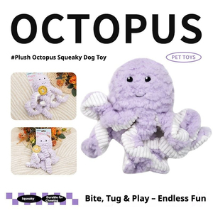 Caterpillar Fabric Series Pet Squeak Toys Comprend Lapin Poulpe Poussin Paresseux pour Chiens jouets interactifs pour animaux de compagnie - Product Image 6