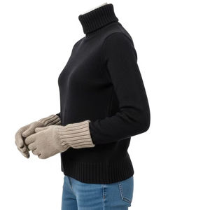 Gants en nylon et acrylique de longueur poignet, tissu chaud, doux et extensible, ajustement confortable pour les sports d'hiver en plein air et l'usage quotidien - Product Image 2
