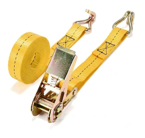 Correas de Amarre Provina de 25 mm, Amarillas, de Poliéster, con Gancho Metálico Resistente, Alta Resistencia a la Rotura, Longitud Personalizada - Product Image 1