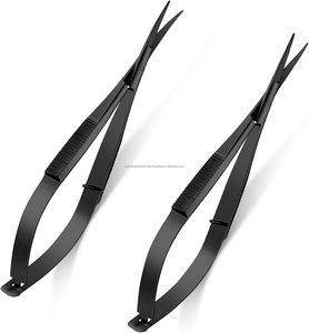 กรรไกรตัดหนังกำพร้าสแตนเลสสตีลสีดำแบบกำหนดเอง ปลายแหลม สำหรับทำเล็บ ขายส่งแบบติดฉลากส่วนตัว - Product Image 1