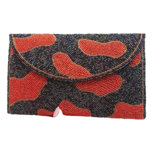 Nouveauté : Pochette de créateur pour femme, multi-couleurs, en perles et perles de rocaille, sac à main brodé à la main - Product Image 3