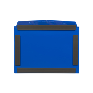 Portadocumenti con tasche magnetiche, DIN A5 orizzontale, Blu, 4 strisce magnetiche, 10 pz. / confezione.- SD4M/5110-03 - Product Image 1