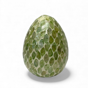 Œuf de Pâques unique en nacre fait à la main pour centre de table et panier de Pâques en provenance du Vietnam - Product Image 2