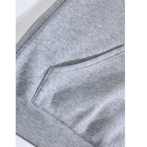 Sweats à capuche en molleton avec logo personnalisé, 100% coton, uni, teint en pièce, poche, lourd, 380g, épaules tombantes, décontracté, hiver, séchage rapide, respirant pour - Product Image 3