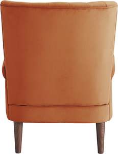 THLCr - 0083 American Custom Provided Modern Mid Century Accent <b>Chair</b> in Orange Finished for Living Room - Product Image 5