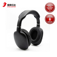Casque sans fil supra-auriculaire, casque avec micro, design pliable et son stéréo pour iPhone Android
