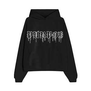 Men's Heavyweight Acid Wash Sun Faded Rhinestone Hoodie Top Seller Winter <b>staple</b> with Customizable Logo - Product Image 1