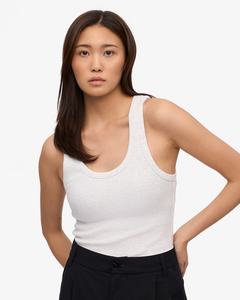 2024 Summer New Arrival <b>Tank</b> <b>Top</b> High Quality Custom Logo Fitted Basic <b>Tops</b> <b>Knitted</b> <b>Tank</b> <b>Top</b> <b>Women</b> - Product Image 6