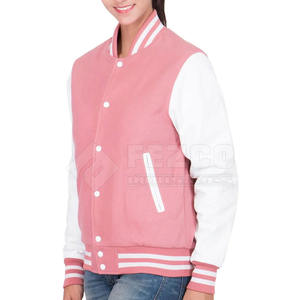 Nouveau modèle Vestes letterman à col montant pour femmes Vestes d'hiver letterman à manches longues pour femmes - Product Image 5