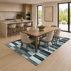 <b>RUGS</b> DEPOT LXDP-0054 Wholesale Multicolor Neutral Minimalist Designer Digital Printed Machine Washable Chenille <b>Rug</b> <b>Non</b> <b>Slip</b> - Product Image 4
