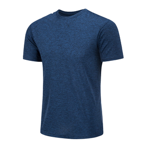 เสื้อยืดแขนสั้นผู้ชาย, เสื้อยืดกีฬาแห้งเร็วผ้าฝ้ายสีพื้นเสื้อยืดคอกลมแขนสั้น2024 - Product Image 5