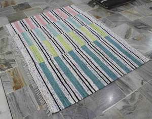 Premium Quality Handmade Cotton Rag Rug Solid Color Wholesale Carpet for Home Decor From Indian Supplier - Product Image 5