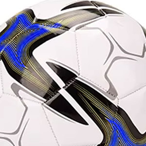 Ballon de football de taille 3 personnalisé de haute qualité, en cuir PU, cousu à la machine, ballon de sport promotionnel fabriqué au Pakistan - Product Image 4