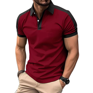 Vente en gros de polos pour hommes grande taille premium T-shirts polo pour hommes 100% coton imprimé personnalisé doux respirant court brodé - Product Image 6