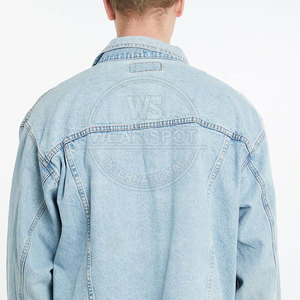 Veste en jean pour homme, prix bas, haute qualité, logo personnalisé imprimé, grande taille, respirante, veste d'hiver personnalisée pour homme - Product Image 4