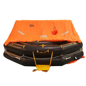 قارب نجاة ذاتي النفخ يستخدم للرمي في البحر بسعة 25 شخصًا مصنوع من قماش مقاوم للماء ومعتمد من سولاس بسعر المصنع - Product Image 1