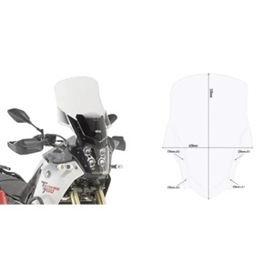 Parabrisas Transparente para Motocicleta Givi D2145ST para Yamaha Tracer 9 y Tracer 9 GT 2021-2024, Nuevo - Product Image 1
