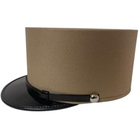 Sombrero Kepi de piel de vaca de color caqui genérico tradicional francés personalizado al por mayor